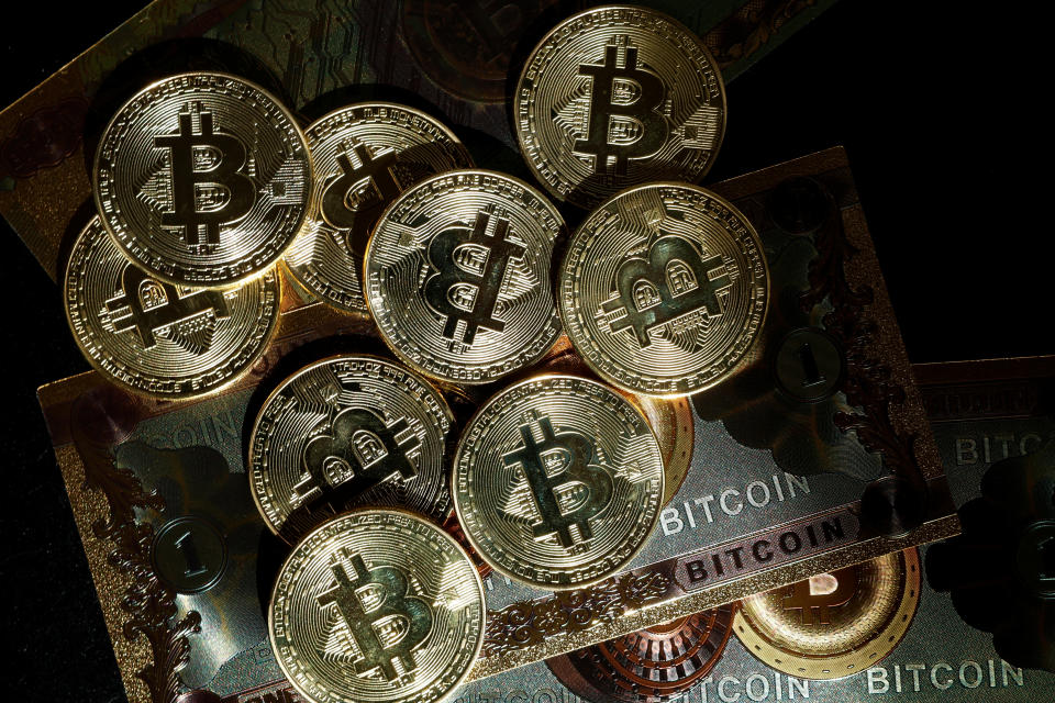 File Photo: A representation of the cryptocurrency Bitcoin is seen in this illustrated photo taken on March 9, 2024 in Paris, France.Reuters/Benoit Tessier/Illustration/File photo