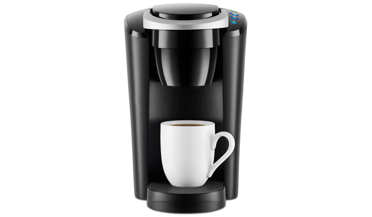 Black Keurig K-cup brewer machine