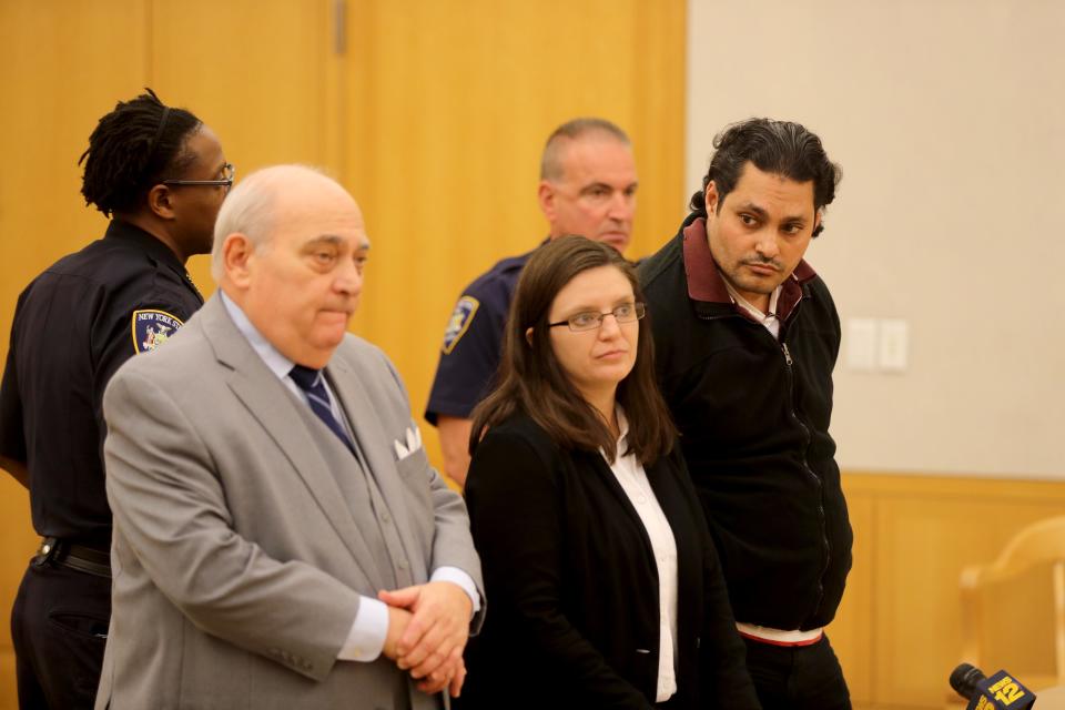 Luis Alturet-Rivera, charged with second-degree murder in the Jan. 22, 2017, shooting death of his girlfriend, Diana Casado, appeared in Westchester County Court Oct. 8, 2019 for his arraignment on charges in Casado's death.