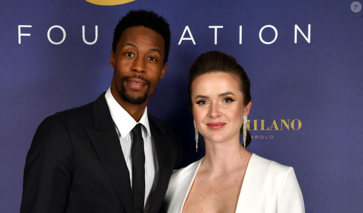 <p dir="ltr"><span>Gaël Monfils et Elina Svitolina parents d'une petite fille au prénom original</span></p>
Exclusif - Gaël Monfils et sa femme Elina Svitolina - Photocall du gala annuel de la Fondation Elina Svitolina au Yacht Club de Monaco. © Bruno Bebert / Bestimage - © BestImage, Bruno Bebert / Bestimage