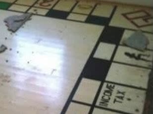 monopoly game board floor