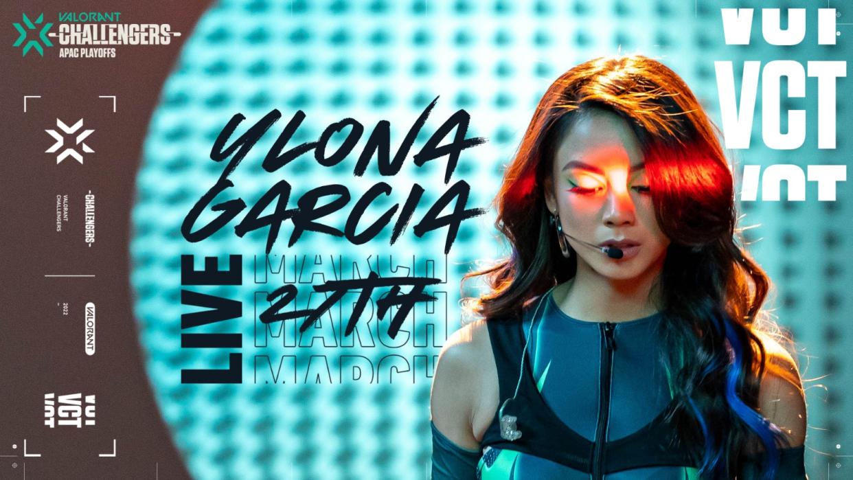 Ylona Garcia will be performing live in the VCT APAC Challengers Finals on 27 March. (Photo: Riot Games)