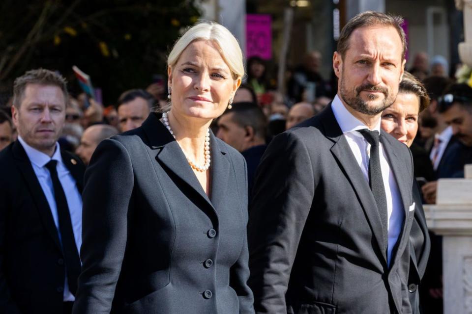 <p>The Crown Prince and Princess of Norway, Haakon and Mette-Marit, were in Athens, too.</p>