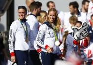 Britain Olympics - Team GB Homecoming Parade - London - 18/10/16 Helen Glover of Britian during the Parade Action Images via Reuters / Peter Cziborra Livepic