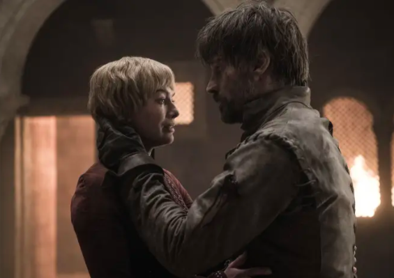 <div><p>"Anyone could see how much Jaime loved Brie and how Cersei’s hold on him had slipped after the Dragonpit. The actors did an amazing job, but it just made no sense."</p><p>—<a href="https://www.buzzfeed.com/elissak4cc3926bd" rel="nofollow noopener" target="_blank" data-ylk="slk:elissak4cc3926bd;elm:context_link;itc:0;sec:content-canvas" class="link ">elissak4cc3926bd</a></p></div><span> HBO</span>