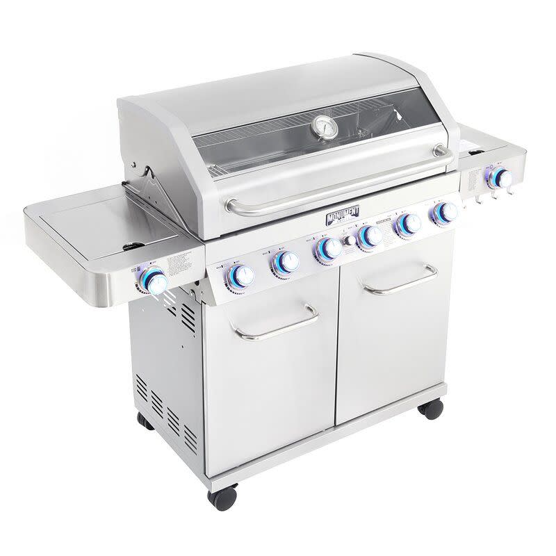 <p><a href="https://go.redirectingat.com?id=74968X1596630&url=https%3A%2F%2Fwww.wayfair.com%2F--%2Fpdp%2Fmonument-grills--monument-grills-6burner-propane-96000-btu-gas-grill-stainless-with-side-burner-smoker-box-77352mb-l6173-mtgl1014.html&sref=https%3A%2F%2Fwww.menshealth.com%2Ftechnology-gear%2Fa43713817%2Fmonument-royal-gourmet-grills-wayfair-way-day-sale-april-2023%2F" rel="nofollow noopener" target="_blank" data-ylk="slk:Shop Now;elm:context_link;itc:0;sec:content-canvas" class="link ">Shop Now</a></p><p>6-Burner Grill</p><p>$679.99</p><p>wayfair.com</p>