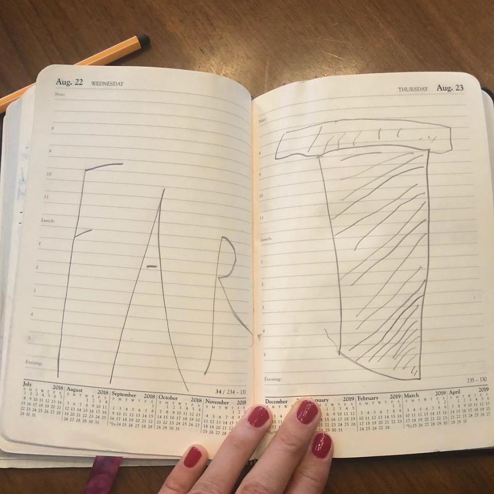 Her kids take up the whole calendar. No, really, Jen is booked for August. She has *checks planner* "FART!" 