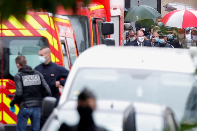 Stabbing attack near the former offices of Charlie Hebdo, in Paris