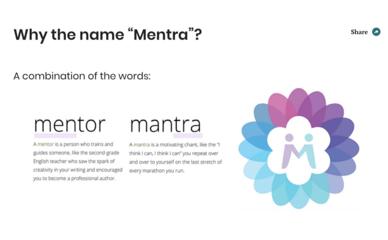 The Mentra website