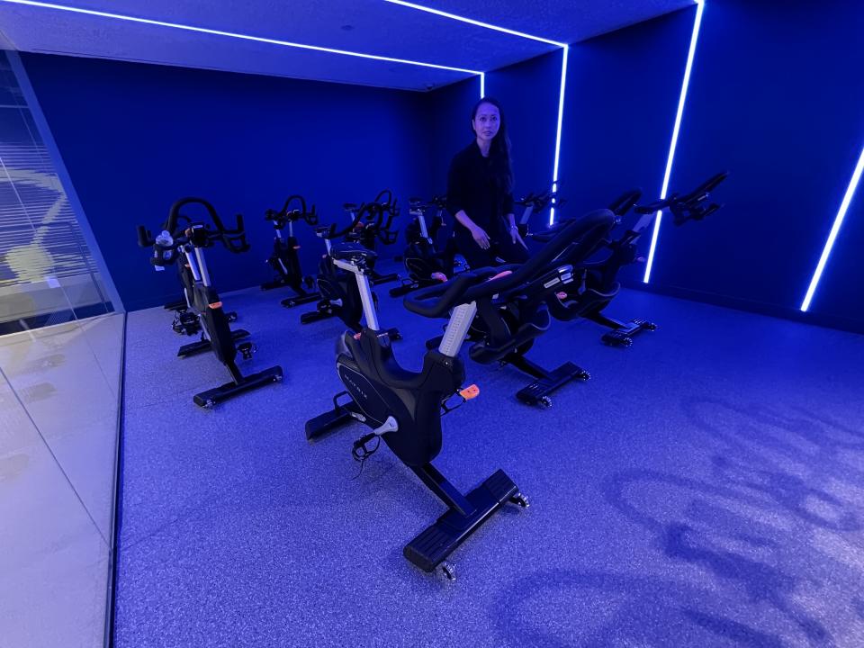 Inside the 3,500-square-foot fitness center with treadmills (Source: Dave Briggs/Yahoo Finance) 