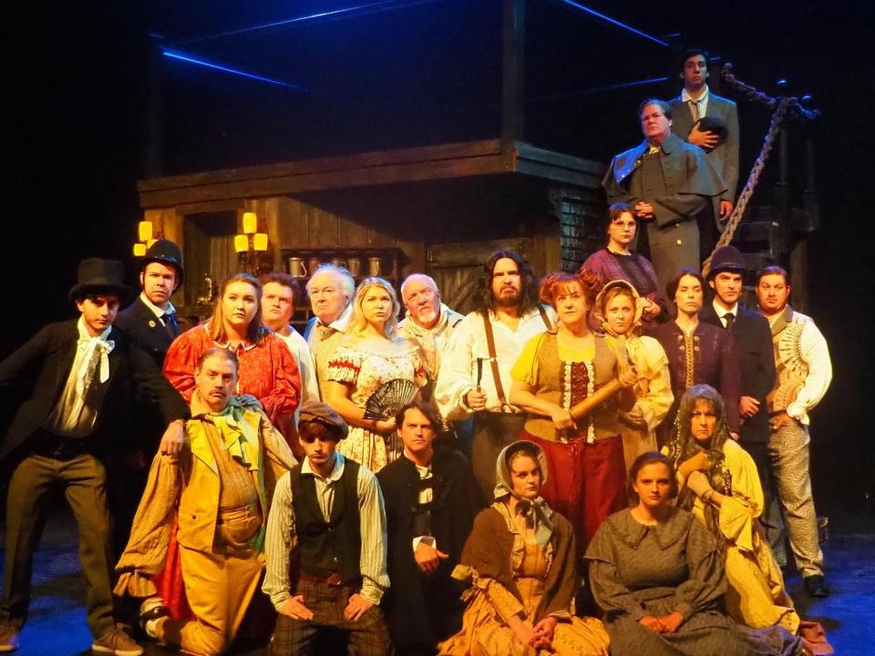 The cast of The Company Theatre's production of "Sweeney Todd: The Demon Barber of Fleet Street."