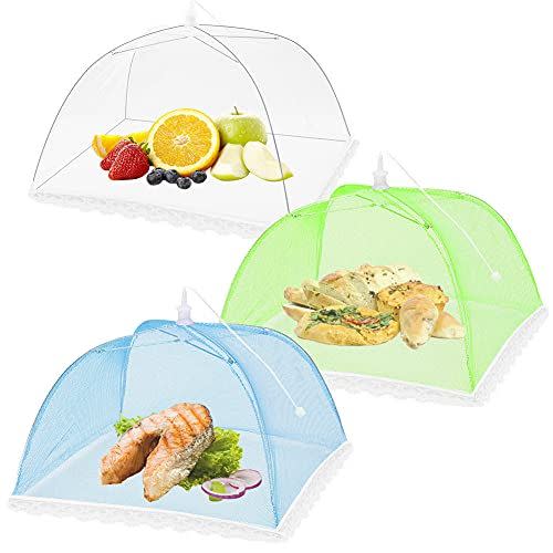 13) FOOEN Pop-Up Mesh Food Covers (6-Pack)