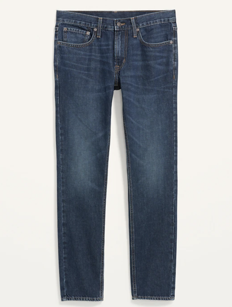 Skinny Dark-Wash Non-Stretch Jeans for Men