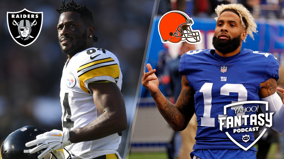 In a week full of important free agency signings, the Antonio Brown and Odell Beckham, Jr. trades stood out. (Getty Images [L], AP [R])