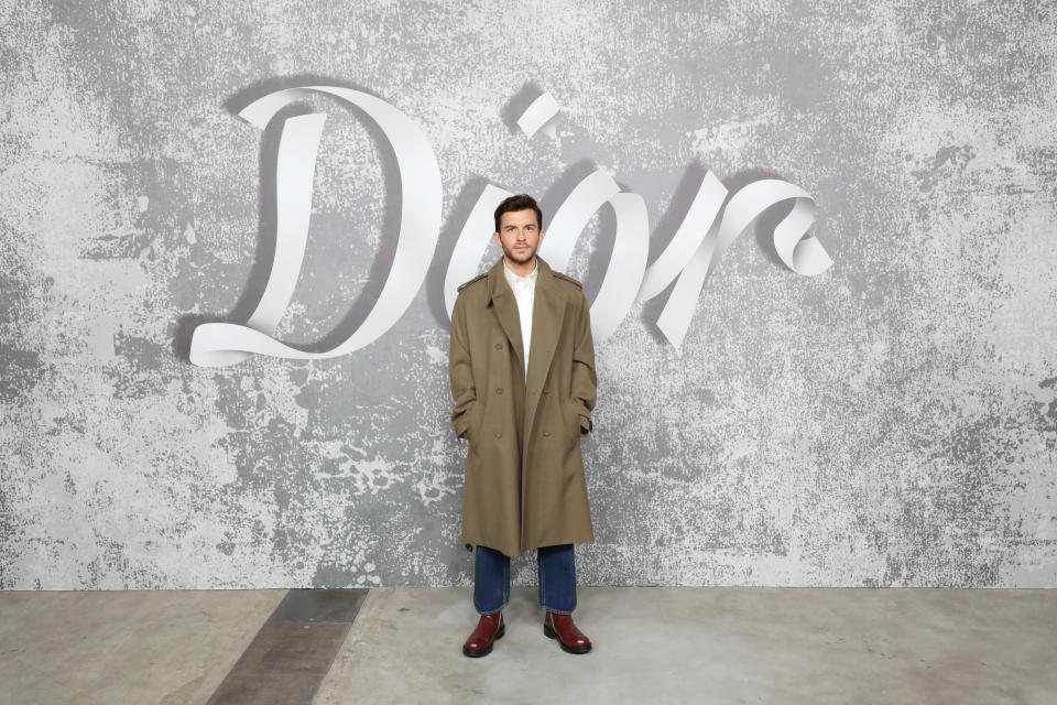 LONDON, ENGLAND - DECEMBER 08:  Jonathan Bailey attends the Dior Men's Fall 2022 show at Olympia Grand on December 9, 2021 in London, England. (Photo by David M. Benett/Dave Benett/Getty Images for Dior)