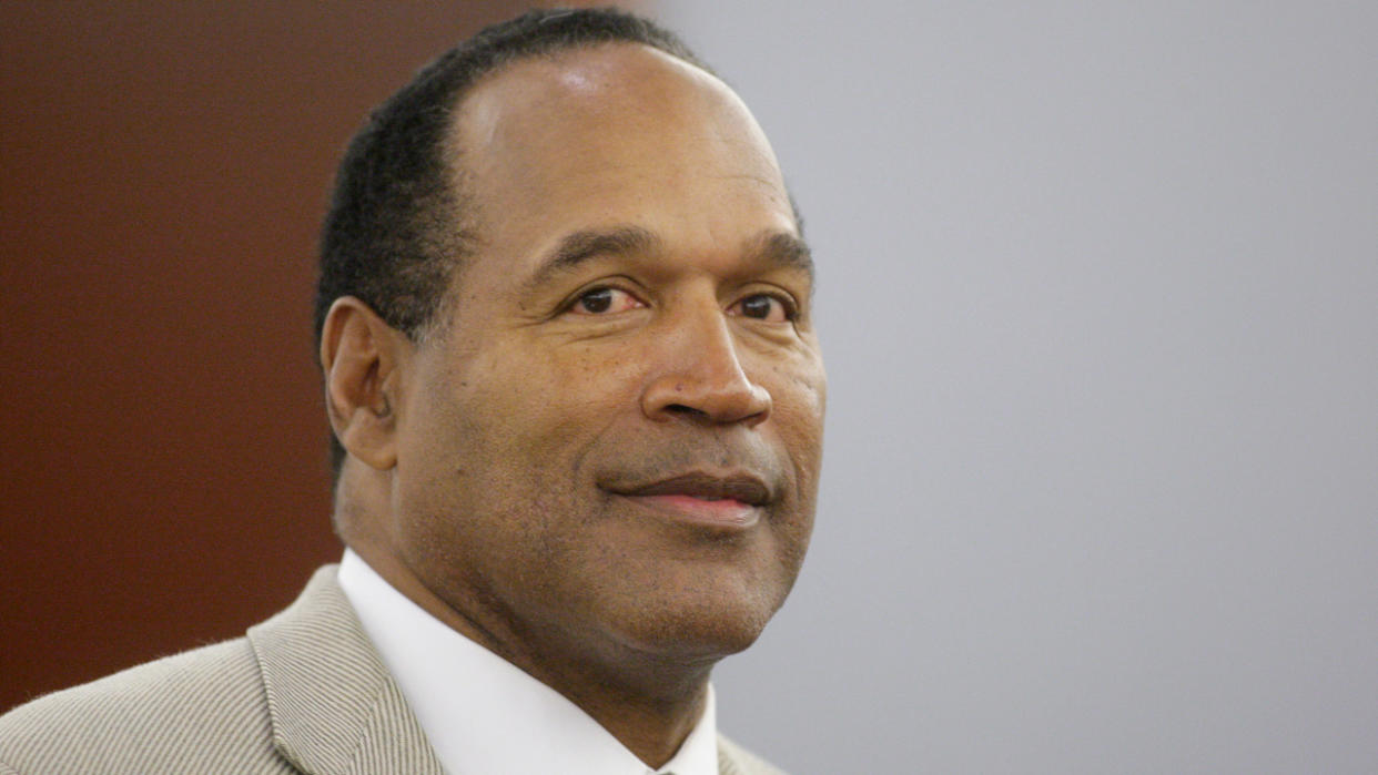  O.J. Simpson appears in District Court during his trial at the Clark County Regional Justice Center September 26, 2008 in Las Vegas, Nevada. 