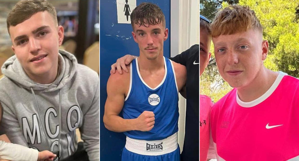 Jesse Owen, Morgan Smith and Callum Griffiths were killed when the Audi collided with a bus. (Wales News)