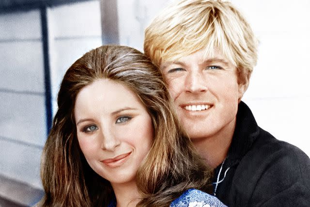 <p>Everett Collection</p> Barbra Streisand and Robert Redford in "The Way We Were" (1973).