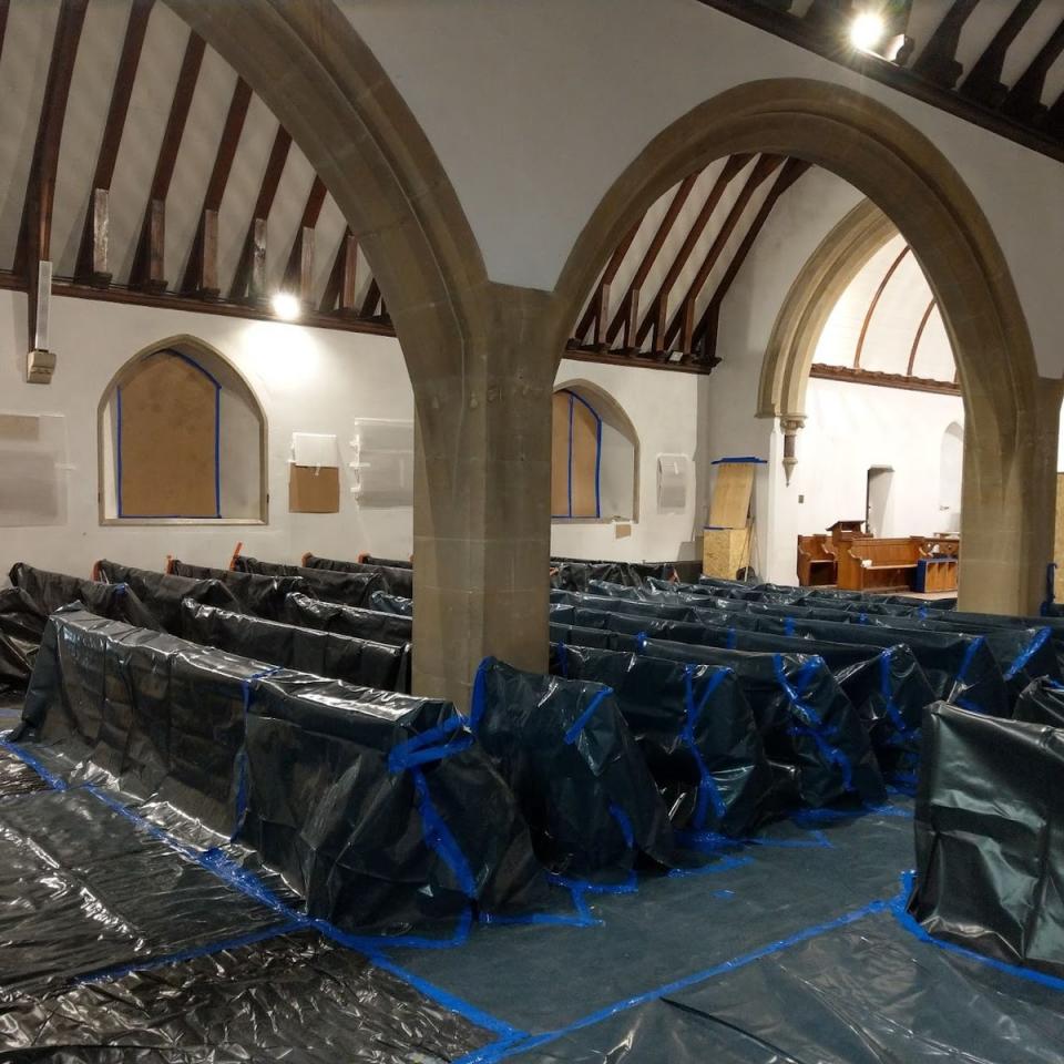 The All Saints church, consecrated in 1867, is a Grade II Listed building which means all the work being carried out on it has to be completed by a heritage expert. (MKA-UK/PA)