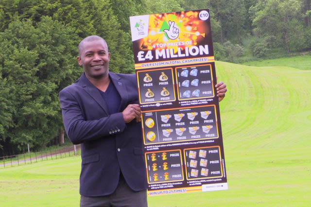 Father-of-two wins &pound;4 million on a scratchcard