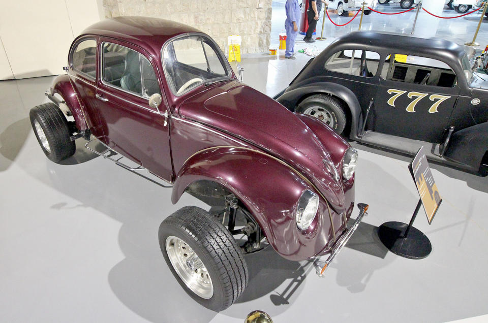 <p>Some of the exhibits are not in pristine original condition, but this Beetle is one of the few custom cars on show. It looks superbly done and the central driving position should make it a hoot to drive.</p>