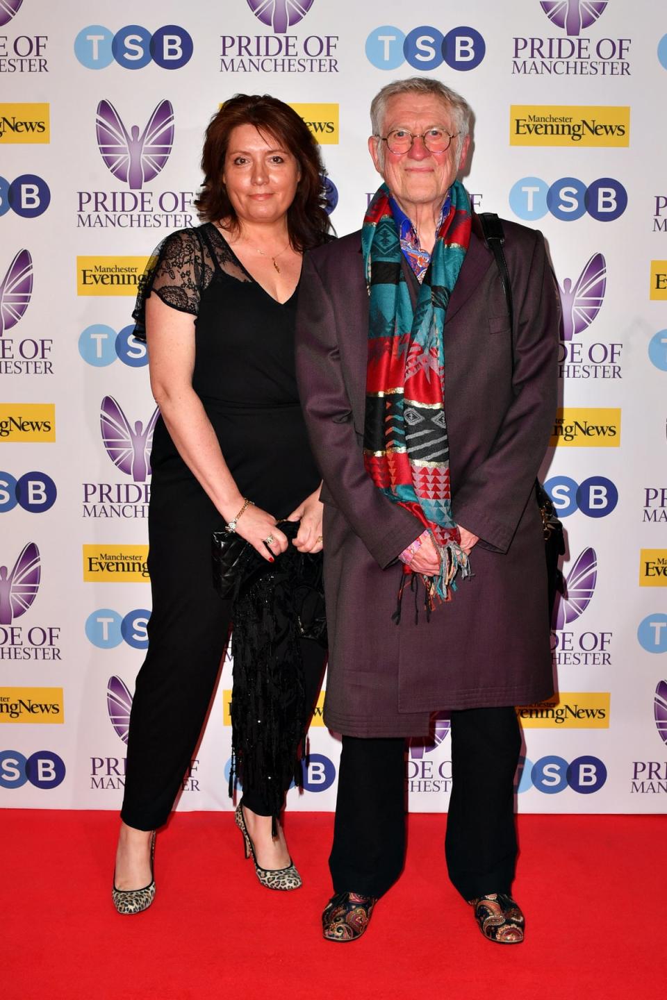 Holder and wife Suzan Price, at the MEN Pride of Manchester Awards 2022 in May, have been together for 32 years (Anthony Devlin/Getty Images)