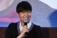 Korean Superstar Lee Min Ho answers questions from journalists during his press conference for Bench held at the Shangri-La Makati Hotel on 15 November 2012. (Angela Galia/NPPA images)