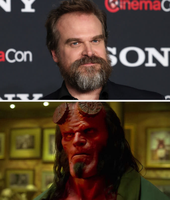 David Harbour as Hellboy