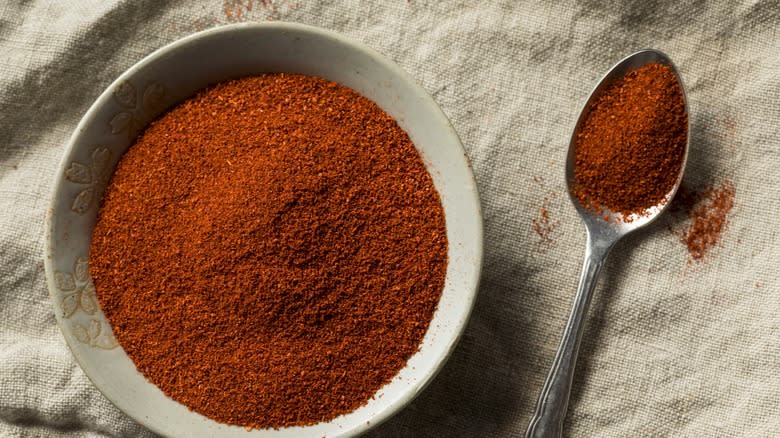 Bowl of smoked paprika