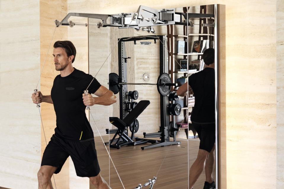 Truly opulent: The Kinesis Personal Vision is a mirror-polished steel home gymTechnogym