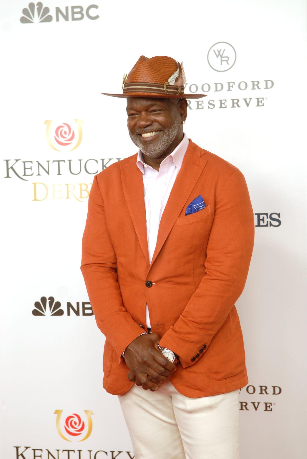 Former football player Emmitt Smith at the Kentucky Derby red carpet.  May 06, 2023 