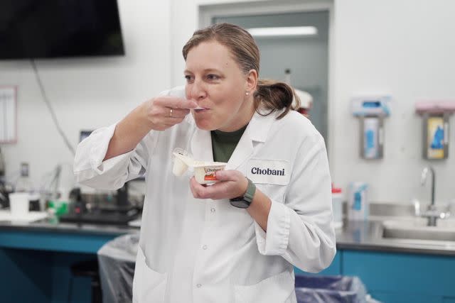 <p>Chobani</p> Chobani's yogurt sommelier, Kristie Kliegl, started her career as a lab tech on the night shift — following in the footsteps of her mother.