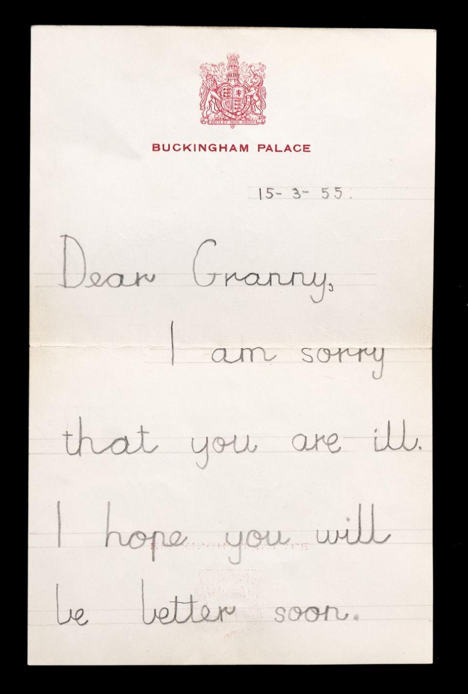 childhood letter from king charles found in loft