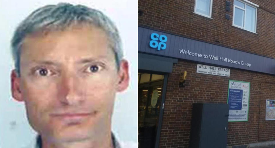 French tourist and accomplished triathlete Laurent Volpe was attacked outside this Co-op in south-east London. (Met Police/Evening Standard)