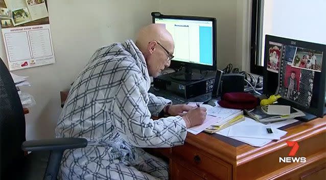 The pancreatic cancer patient will spend his final few months trying to clear his name. Picture: 7 News