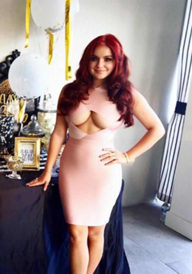 Ariel Winter celebrates her high school graduation. Photo: Instagram