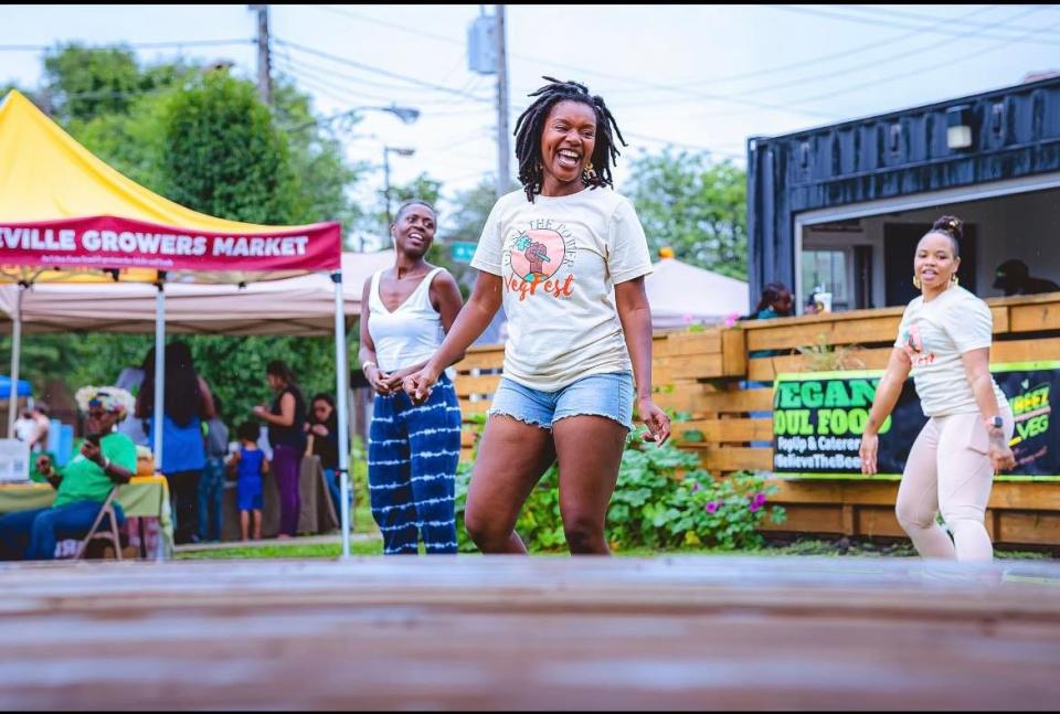 A moment captured at the 2022 Plant the Power VegFest. This year's event takes place Sunday at the Franklin Park Conservatory