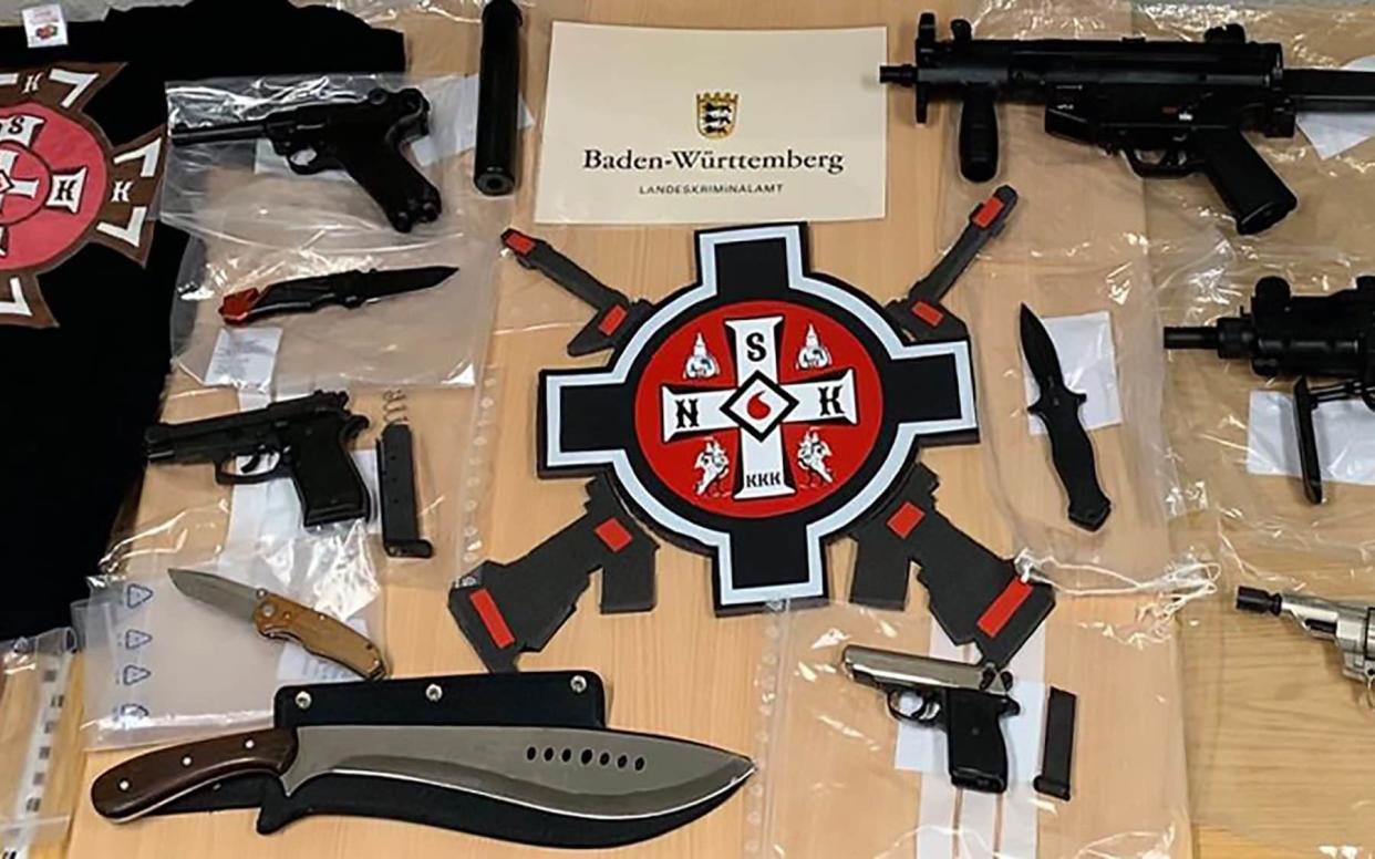 German police seized over 100 weapons in raids on a group calling itself National Socialist Knights of the Ku Klux Klan - CEN