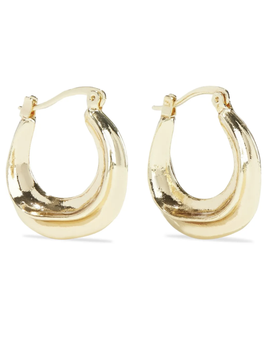 5) Kerria Gold-Plated Hoop earrings