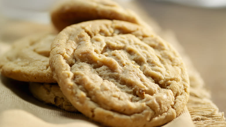 Homemade peanut butter cookies