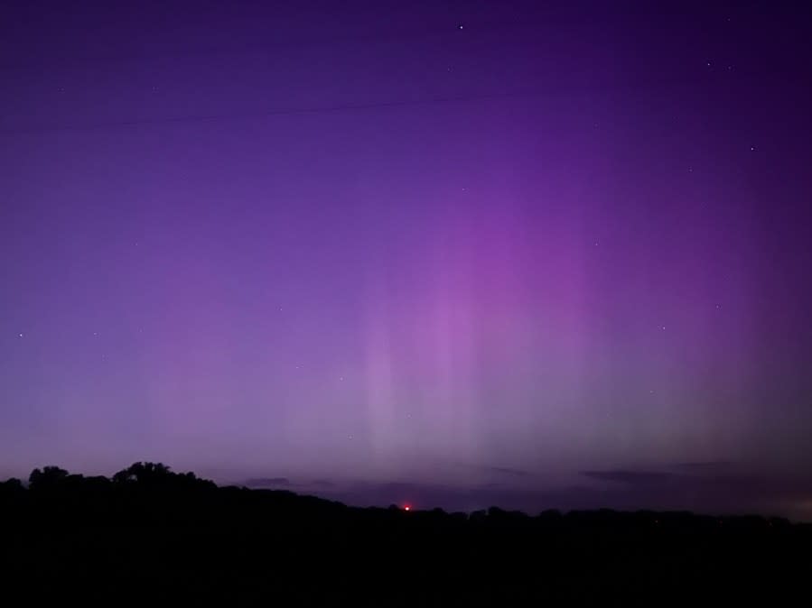 Northern lights in Emporia on May 10, 2024 (Courtesy: Madison Williams)
