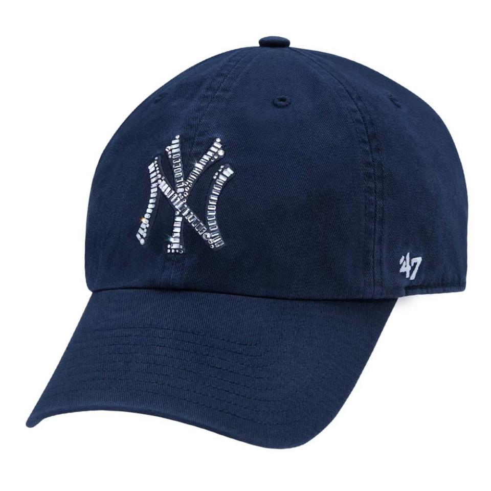 MLB Swarovski baseball cap on white background