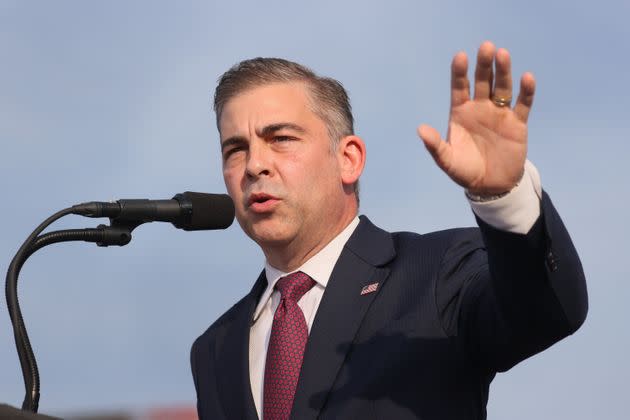 Coal industry lobbyist Mike Carey won the Republican nomination in Ohio's 15th Congressional District thanks to an endorsement from former President Donald Trump. (Photo: Scott Olson/Getty Images)