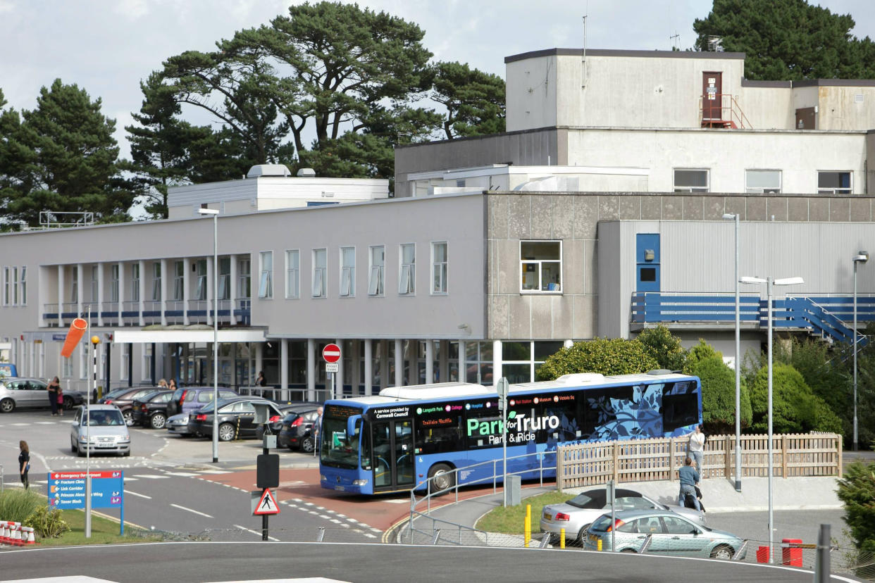 Royal Cornwall Hospital in Truro, Cornwall, where Andrewes used fake qualifications to get a job as chairman. (SWNS)