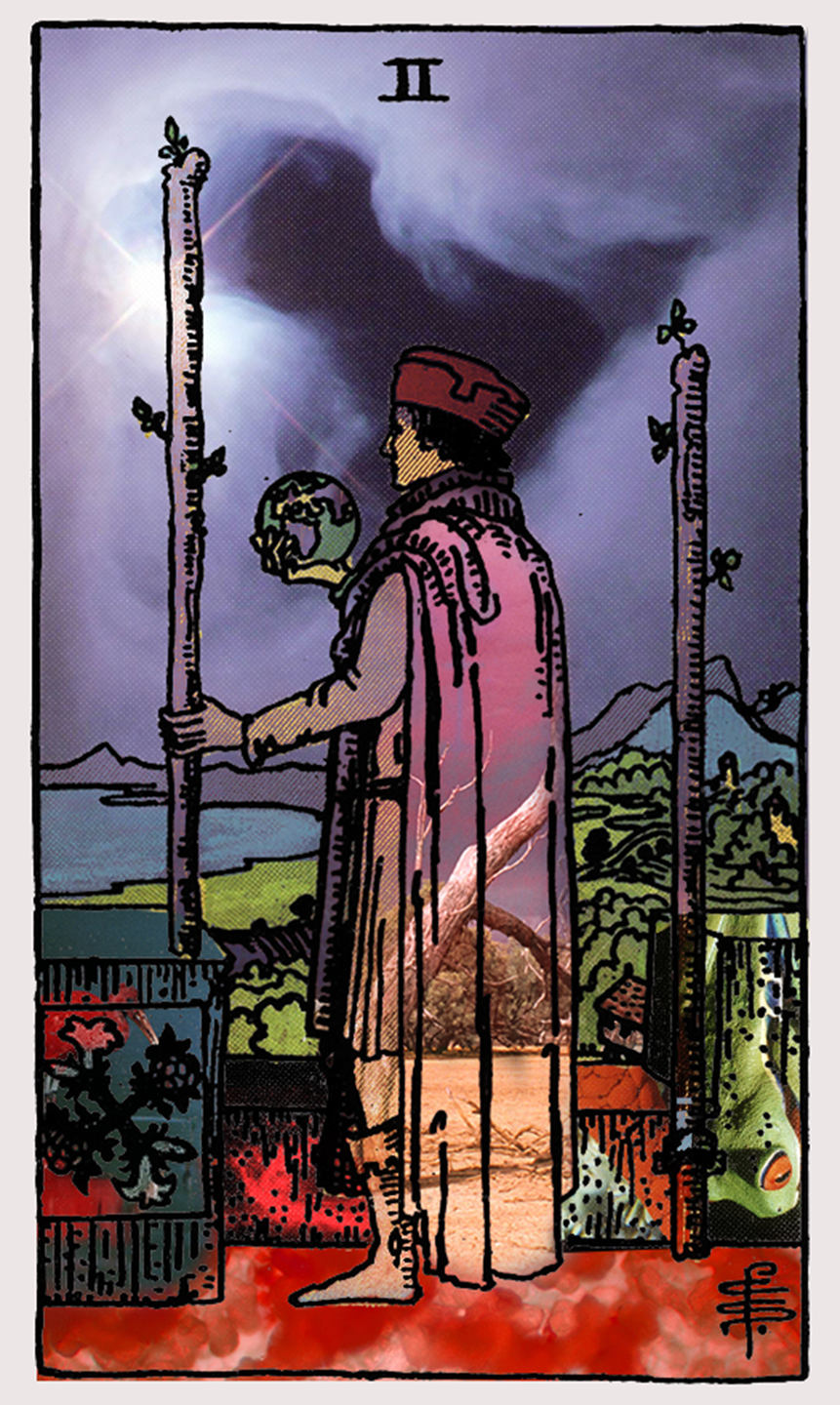 two of wands tarot card