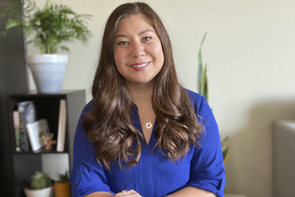 This undated photo shows Alicia Wooten, who works with a COVID-19 team at Gallaudet University in Washington, D.C., and said getting the word out to deaf people about vaccination availability is a problem because so much notification is done by platforms including radio. The confusing maze of websites, phone numbers, emails and paper documents required to sign up for an immunization in the United States is presenting a challenge for people who are visually impaired or hard of hearing. (Alicia Wooten via AP)