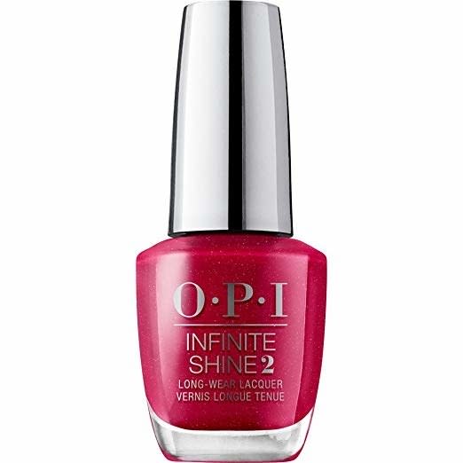 Shop Now: OPI Infinite Shine in Peru-B-Ruby, $12.50, available at Amazon.