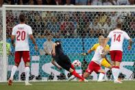 <p>Mario Mandzukic equalises for Croatia in the 4th minute of the match </p>