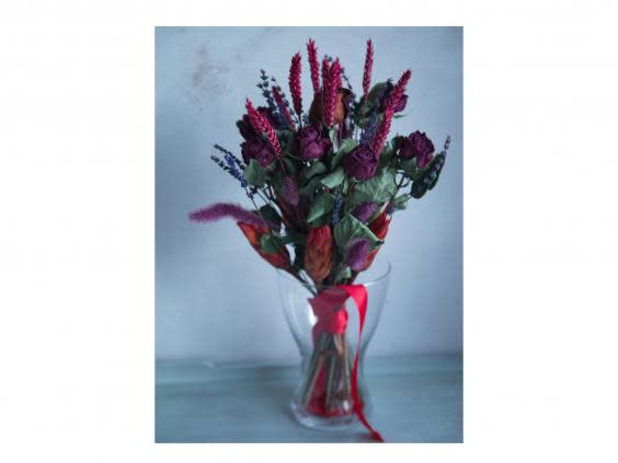 Send a dried bouquet instead of a fresh one, with colourful flowers that will last years (Etsy)