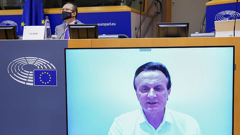 AstraZeneca-Chef Pascal Soriot bekam nach Impfstoff-Lieferengpässen die Wut der Abgeordneten zu spüren.